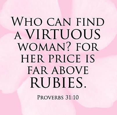 who can find a virtuous woman
